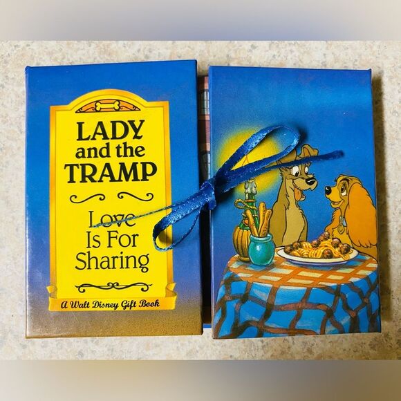 Disney's Lady and the Tramp Pop Up Book, Love Is for Sharing, Rare, 1995 *FLAW - Picture 1 of 7